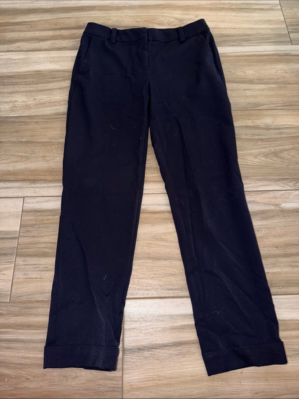 Loft women's navy cuffed pants size 2